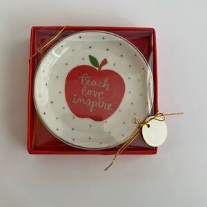 Dayna Lee Collection Teach Love Inspire Apple design Deluxe Trinket Tray
